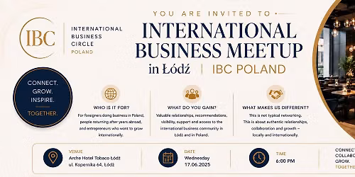International Business Meetup in Lodz | IBC Poland