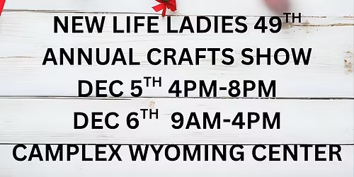 New Live Ladies Craft Show