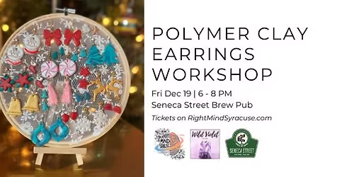Polymer Clay Holiday Earrings Workshop