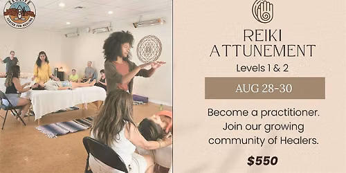 Reiki Attunement Training & Certification: Levels 1 & 2