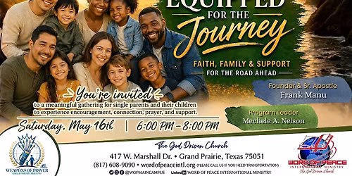 Single Parent Fellowship - "Equipped for the Journey"