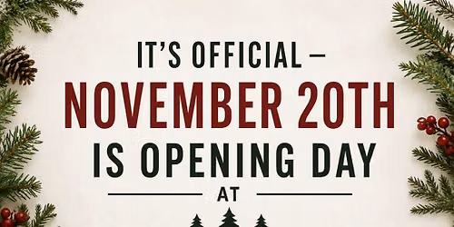 Tinsel and Pine Opening Day!!