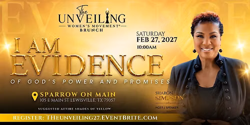 The Unveiling Women's Movement Brunch 2027: February 20
