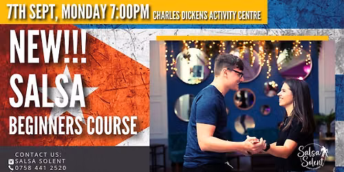 NEW!!! Beginners Salsa Course - SEPTEMBER 2026 \u23f0