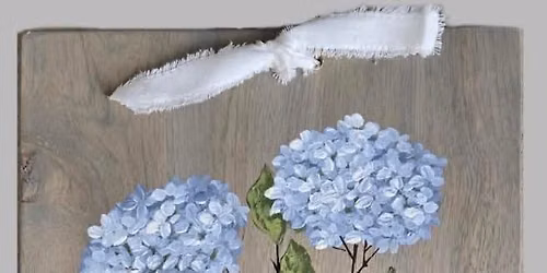 Painted Hydrangea Board Class