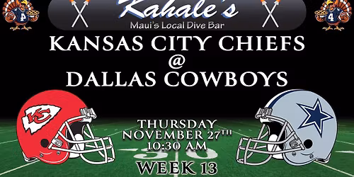 \ud83c\udfc8 Week 13: Kansas City Chiefs @ Dallas Cowboys \ud83c\udfc8