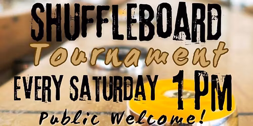 Shuffleboard Tournament!