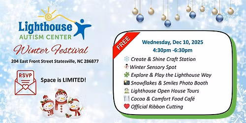 Lighthouse Autism Center Winter Festival - Statesville