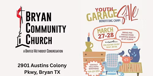 BCC Garage Sale benefiting Youth Summer Camp