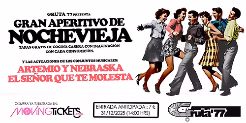 Gran Aperitivo de Nochevieja con ESQTM y Artemio y Nebraska