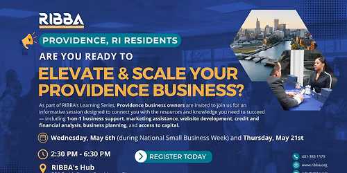 RIBBA's Learning Series: Elevate & Scale Your Providence Business - Open Office Hours