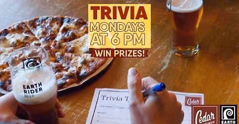 Trivia Mondays at the Cedar Lounge