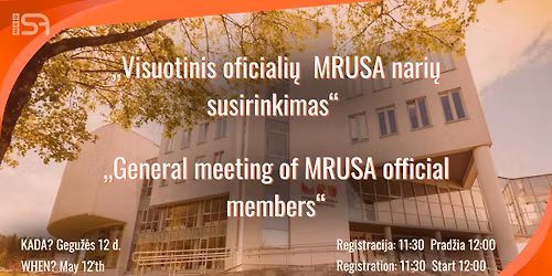\u201eVisuotinis oficiali\u0173 MRUSA nari\u0173 susirinkimas\u201c