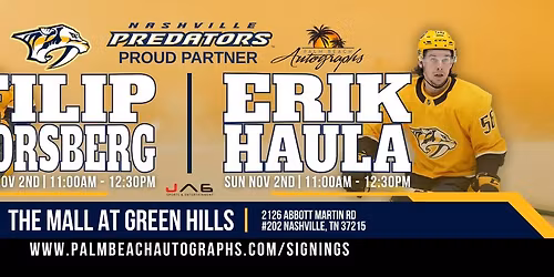 FILIP FORSBERG & ERIK HAULA - Public Signing at the Nashville Store!
