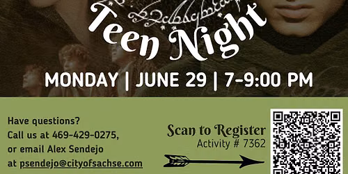 Teen Lord of the Rings Night