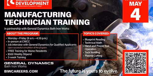 CMCC | Manufacturing Technician Training - May 4