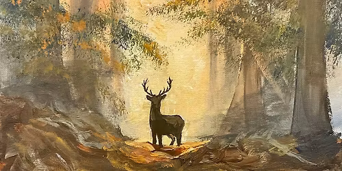 Autumn Stag paint and Sip