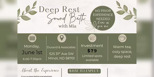 \u2728Deep Rest Sound Bath with Mia\u2728