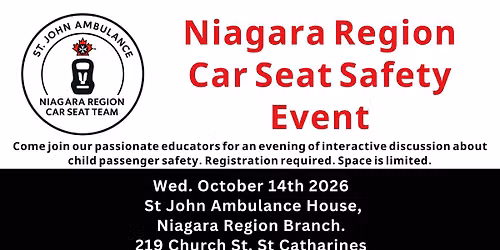 October 2026 Car Seat Safety Event