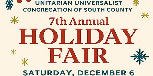 UUCSC HOLIDAY FAIR