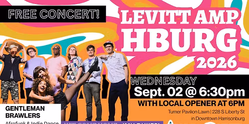 FREE CONCERT Gentleman Brawlers - Levitt AMP Harrisonburg Music Series