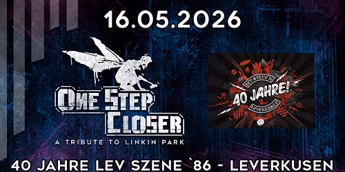 40 Jahre Lev-Szene '86 - One Step Closer - A tribute to Linkin Park - Leverkusen Open Air