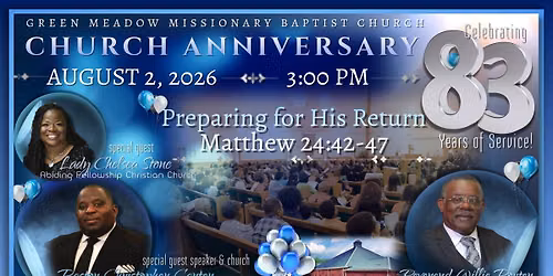 GMMBC 83rd Church Anniversary