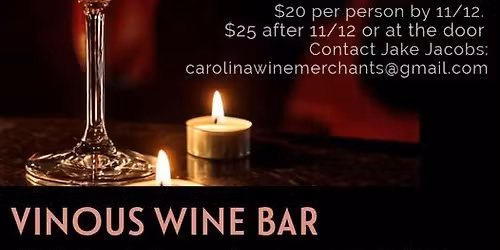Live Jazz & Fine Wine \u2013 Saturday Nov.15th
