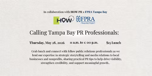 Press, Presence & Profit: A Public Relations Workshop