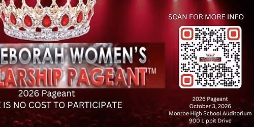 10th Annual 2026 Miss Deborah Women's Scholarship Pageant