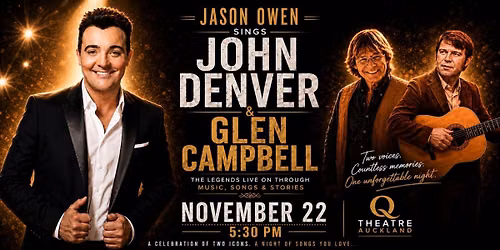 Jason Owen Sings John Denver & Glen Campbell \u2013 The Legends Live On Through Music, Songs & Stories 