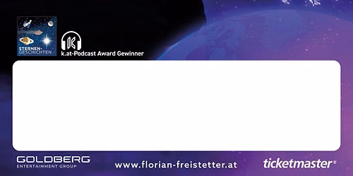 ERFURT: Florian Freistetter - Sternengeschichten\u2013Die Geheimnisse des Universums