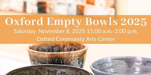 2025 Oxford Empty Bowls