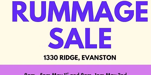 Unitarian Church of Evanston Rummage Sale