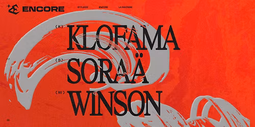 COMPLET \/\/ ENCORE : Winson, Klofama, Sara\u00e4 - La Rayonne - Lyon