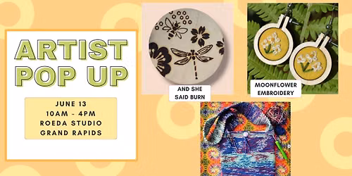 Artist Pop Up at Roeda Studio
