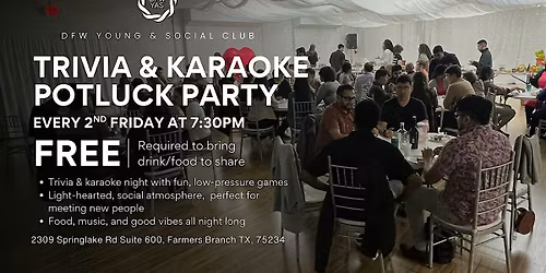 Trivia, Karaoke & Potluck Social Party