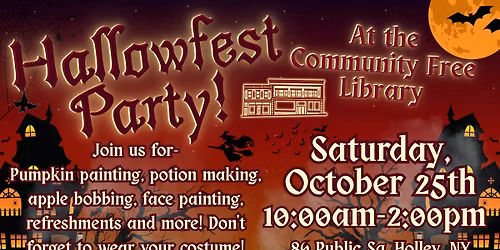 Hallowfest Party at the Library!