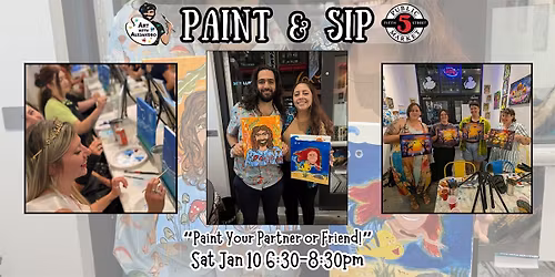 Paint & Sip at 5th St Alley \u201cPaint Your Partner or Friend!\u201d