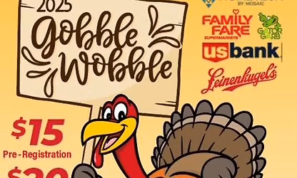 Gobble Wobble 3.5 or 1 mile walk\/run ~ Thanksgiving morning!