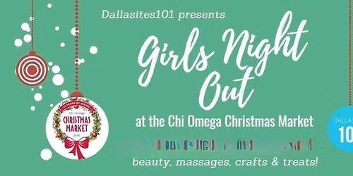 Girls' Night Out at the Chi Omega Christmas Market