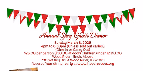 Annual Spay-Ghetti Dinner