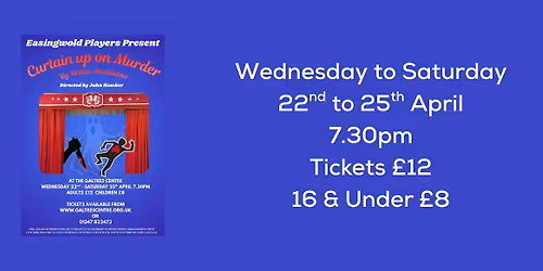 Easingwold Players... Curtain Up on Murder