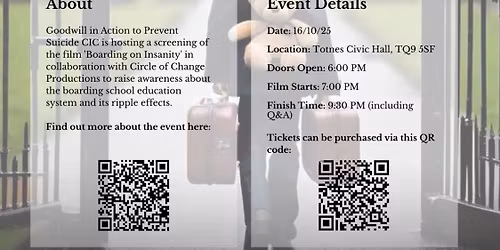 Boarding on insanity film showing with conversation