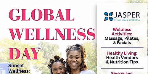 Global Wellness Day at River Garden Park hosted by Jasper Float Spa!