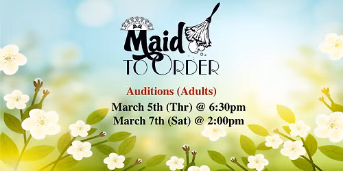 Auditions - Maid To Order (Adults)