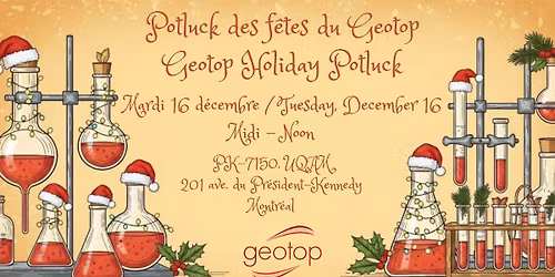 Potluck des f\u00eates du Geotop - Geotop Holiday Potluck