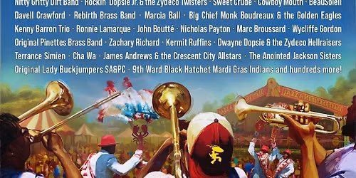 New Orleans Jazz Festival Shuttle Pass: Weekend 2 - 4 Day Pass at New Orleans Fairgrounds Shuttle Routes
