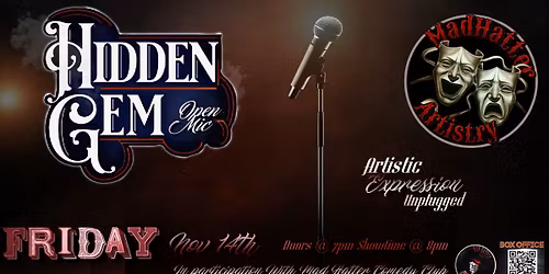 Nov 14th - Hidden Gem Open Mic