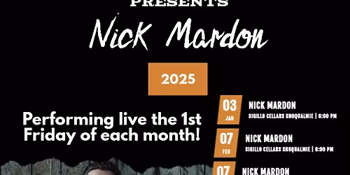 Nick Mardon Live at Sigillo Cellars